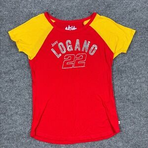 Joey Logano 22 NASCAR Touch By Alyssa Milano Womens 2XL Red Racing T Shirt